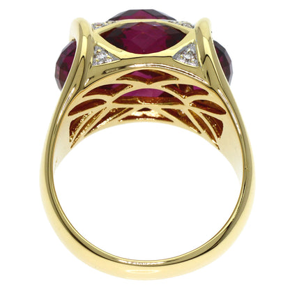 SELECT JEWELRY セレクトジュエリー カラーストーン ダイヤモンド リング・指輪 K18YG レディース 中古