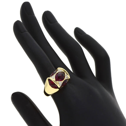 SELECT JEWELRY セレクトジュエリー カラーストーン ダイヤモンド リング・指輪 K18YG レディース 中古