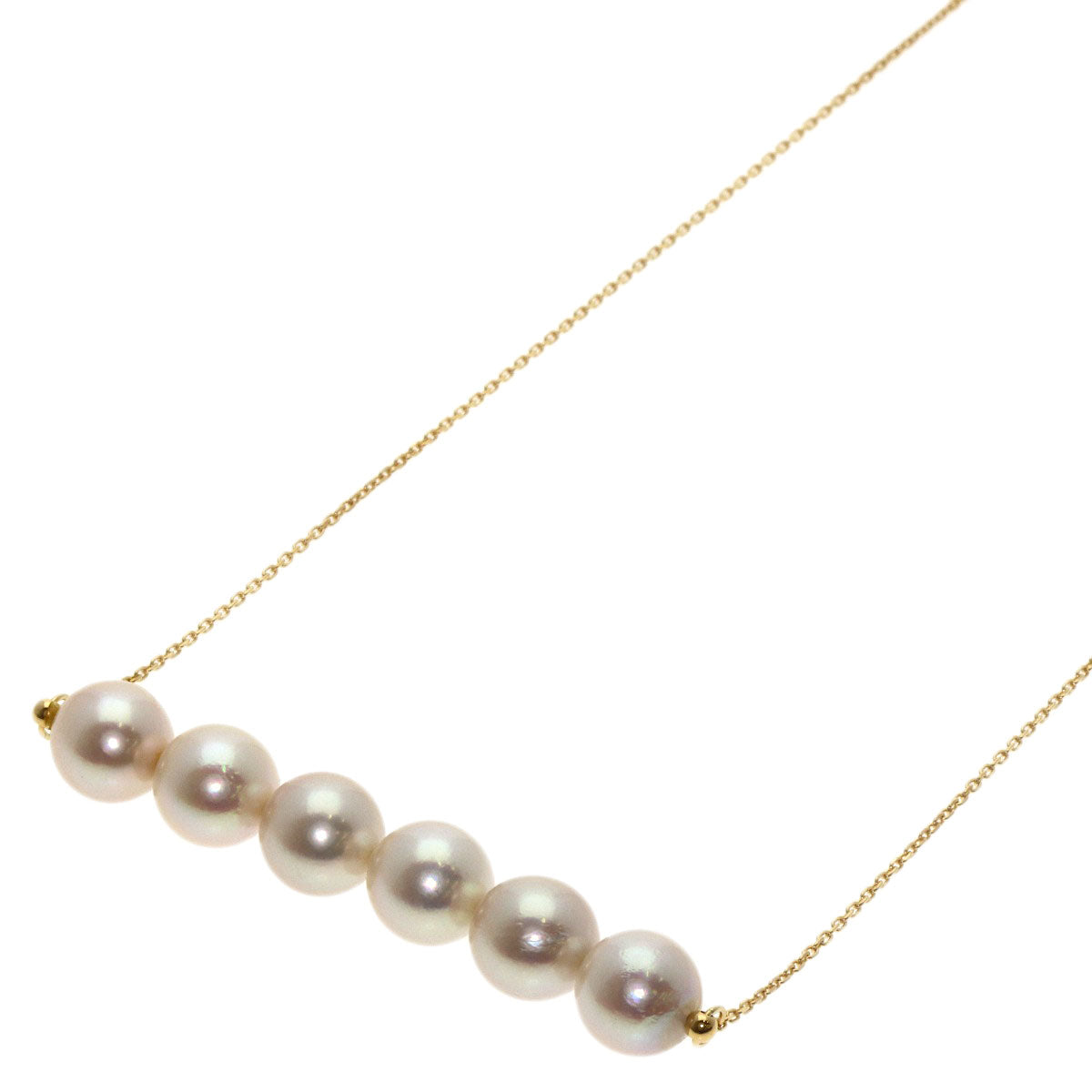 SELECT JEWELRY セレクトジュエリー パール 真珠 ネックレス K18YG レディース 中古