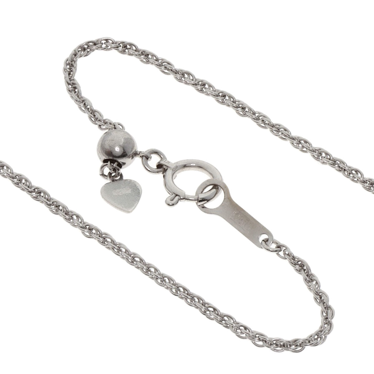 SELECT JEWELRY セレクトジュエリー 7P フラワー ダイヤモンド ネックレス K18WG レディース 中古