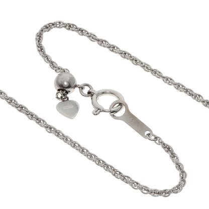 SELECT JEWELRY セレクトジュエリー 7P フラワー ダイヤモンド ネックレス K18WG レディース 中古