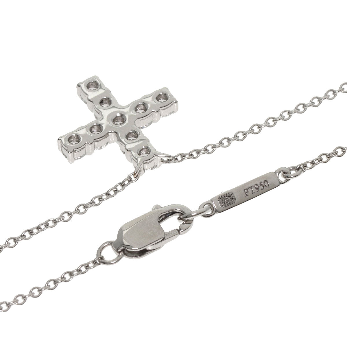 ハリーウィンストン ミニ クロス ダイヤモンド ネックレス 中古 商品画像3