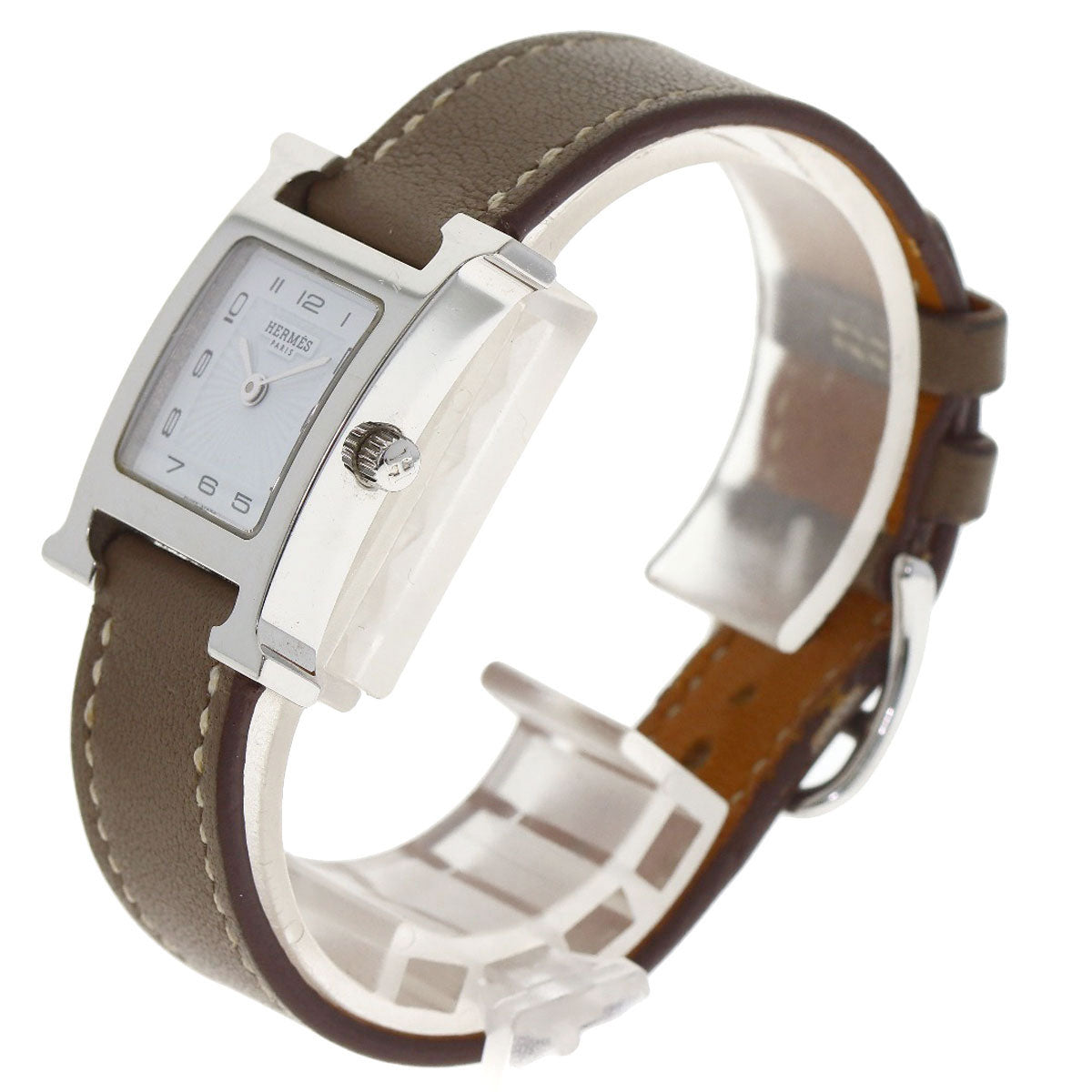 HERMES エルメス HH1.210 Hウォッチ 腕時計 SS レディース 中古