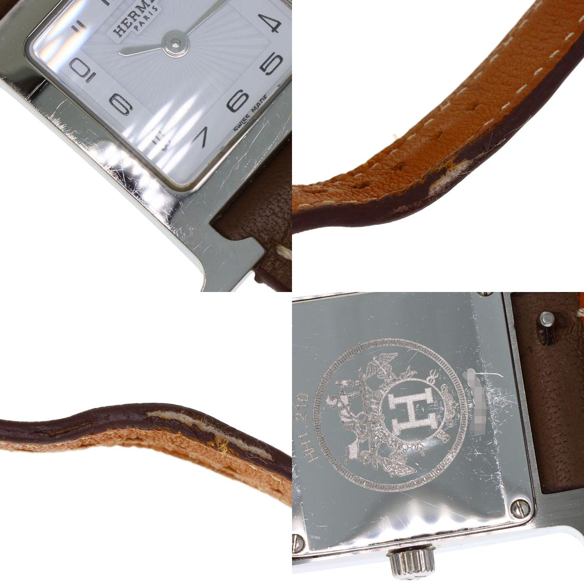 HERMES エルメス HH1.210 Hウォッチ 腕時計 SS レディース 中古
