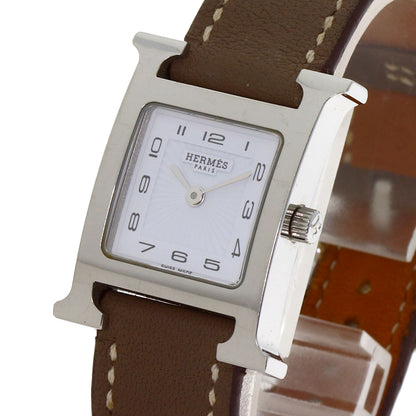HERMES エルメス HH1.210 Hウォッチ 腕時計 SS レディース 中古