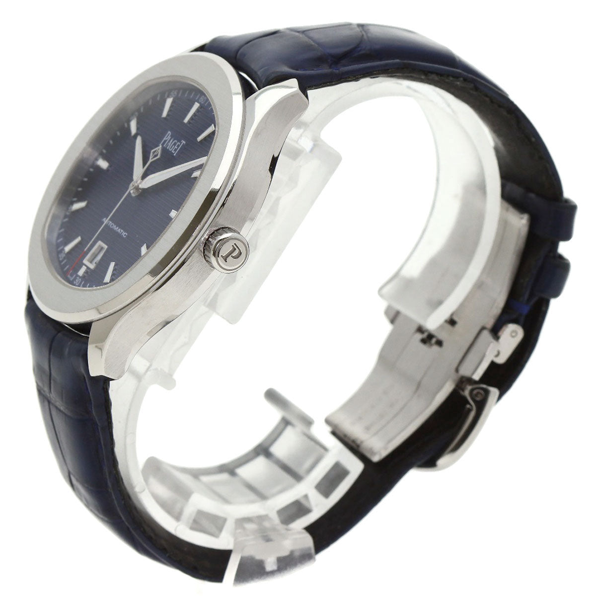 ピアジェ G0A43001 ポロ デイト 42mm ブルー 腕時計 中古 商品画像3