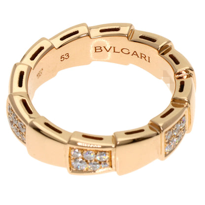 BVLGARI ブルガリ セルペンティ ヴァイパー ダイヤモンド #53 リング・指輪 K18PG レディース 中古