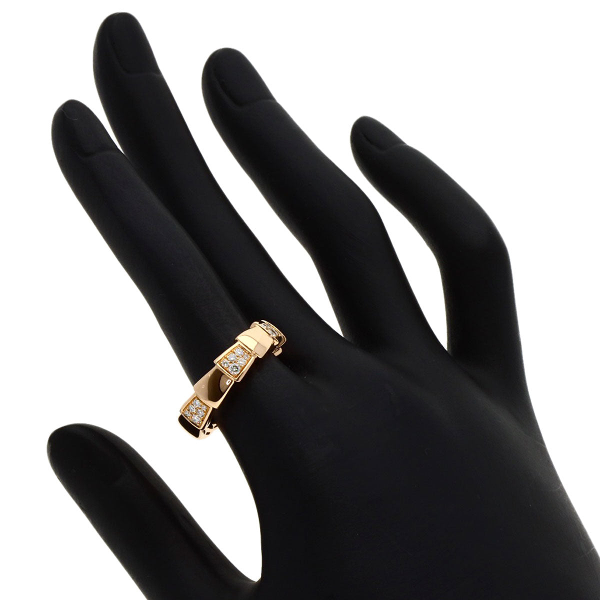 BVLGARI ブルガリ セルペンティ ヴァイパー ダイヤモンド #53 リング・指輪 K18PG レディース 中古
