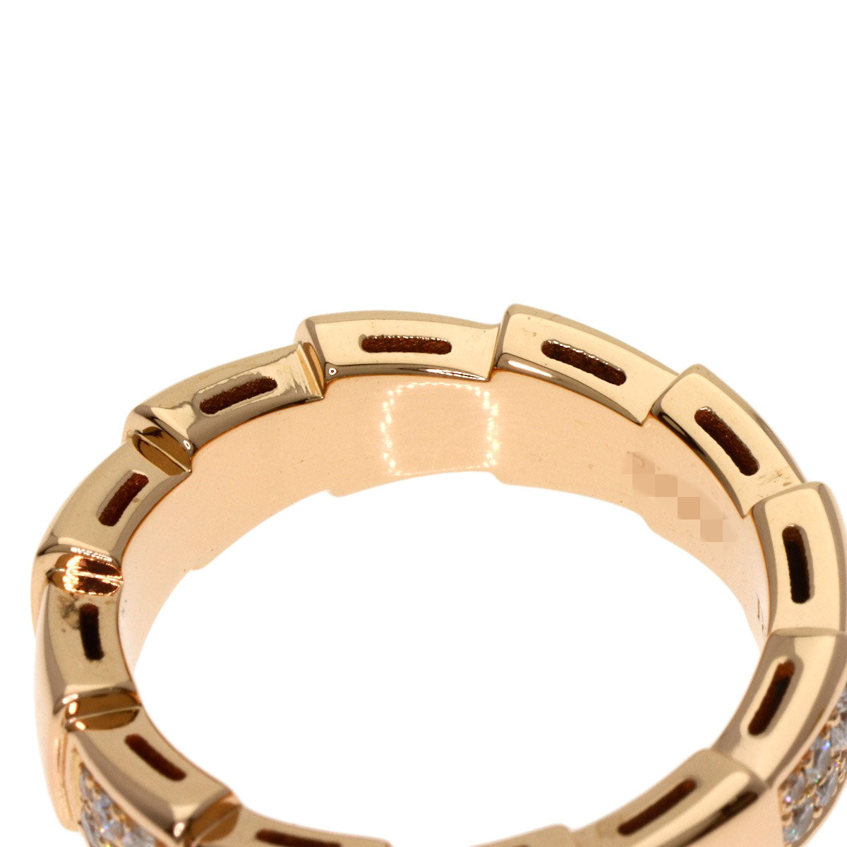 BVLGARI ブルガリ セルペンティ ヴァイパー ダイヤモンド #53 リング・指輪 K18PG レディース 中古