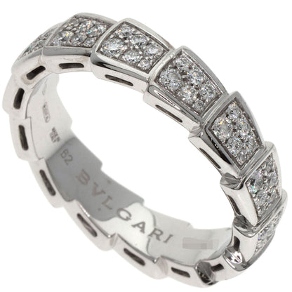 BVLGARI ブルガリ セルペンティ ヴァイパー フル ダイヤモンド #62 リング・指輪 K18WG レディース 中古