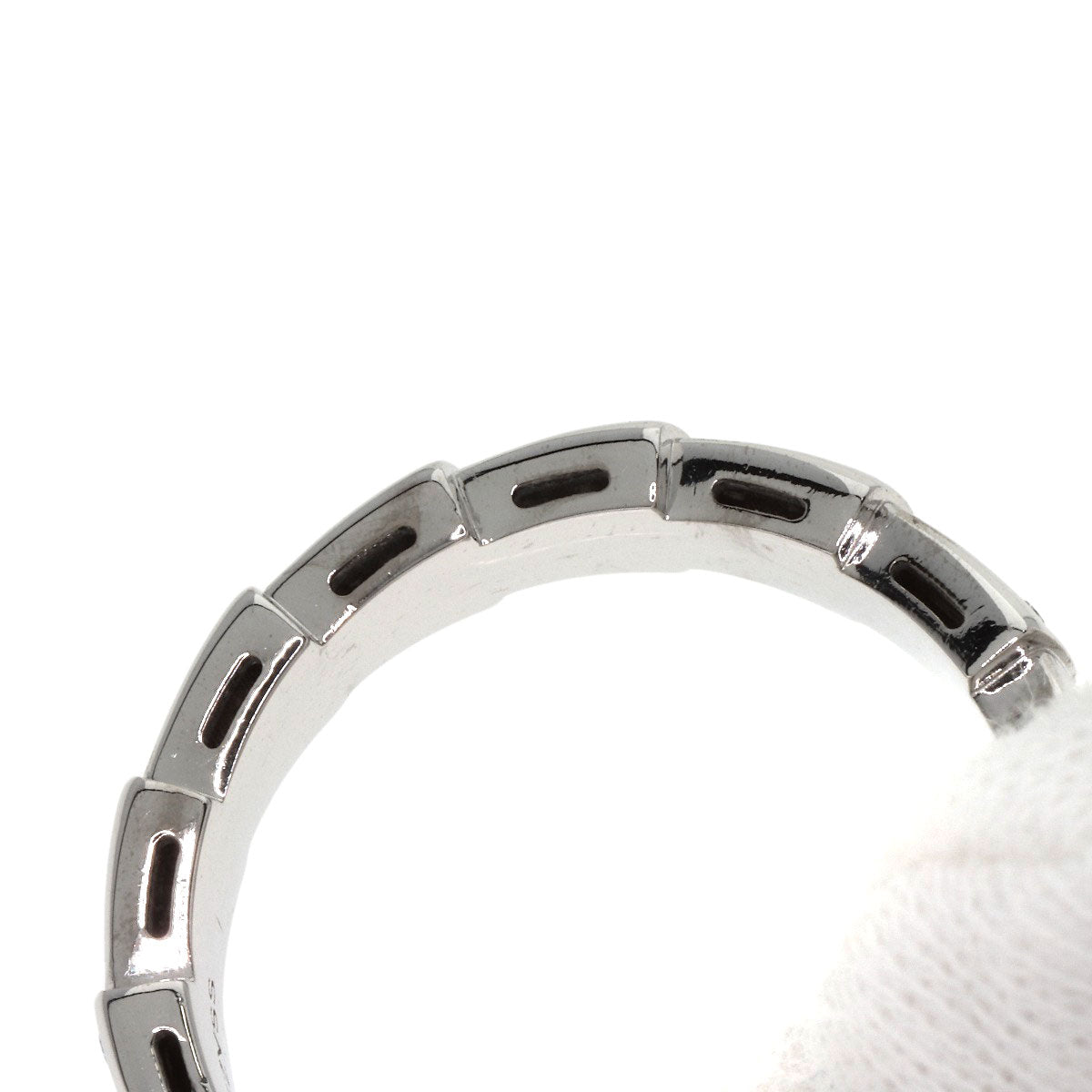 BVLGARI ブルガリ セルペンティ ヴァイパー フル ダイヤモンド #62 リング・指輪 K18WG レディース 中古
