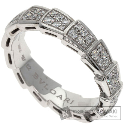 BVLGARI ブルガリ セルペンティ ヴァイパー フル ダイヤモンド #62 リング・指輪 K18WG レディース 中古