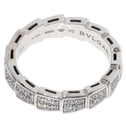 BVLGARI ブルガリ セルペンティ ヴァイパー フル ダイヤモンド #62 リング・指輪 K18WG レディース 中古
