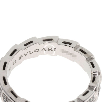 BVLGARI ブルガリ セルペンティ ヴァイパー フル ダイヤモンド #62 リング・指輪 K18WG レディース 中古