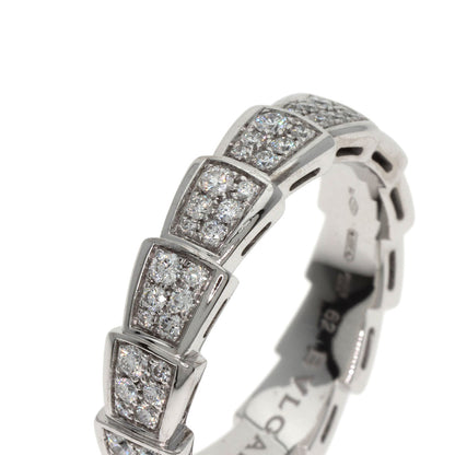 BVLGARI ブルガリ セルペンティ ヴァイパー フル ダイヤモンド #62 リング・指輪 K18WG レディース 中古