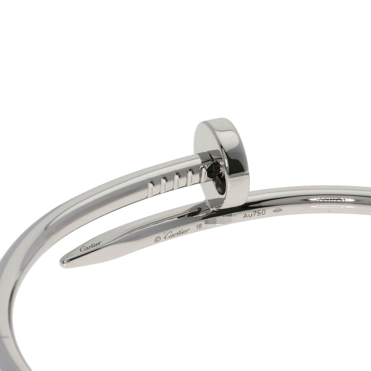 CARTIER カルティエ ジュスト アン クル クラシック #18 ブレスレット K18WG レディース 中古