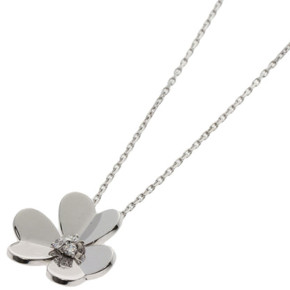 Van Cleef & Arpels ヴァンクリーフ＆アーペル フリヴォル ラージ ダイヤモンド ネックレス K18WG レディース 中古