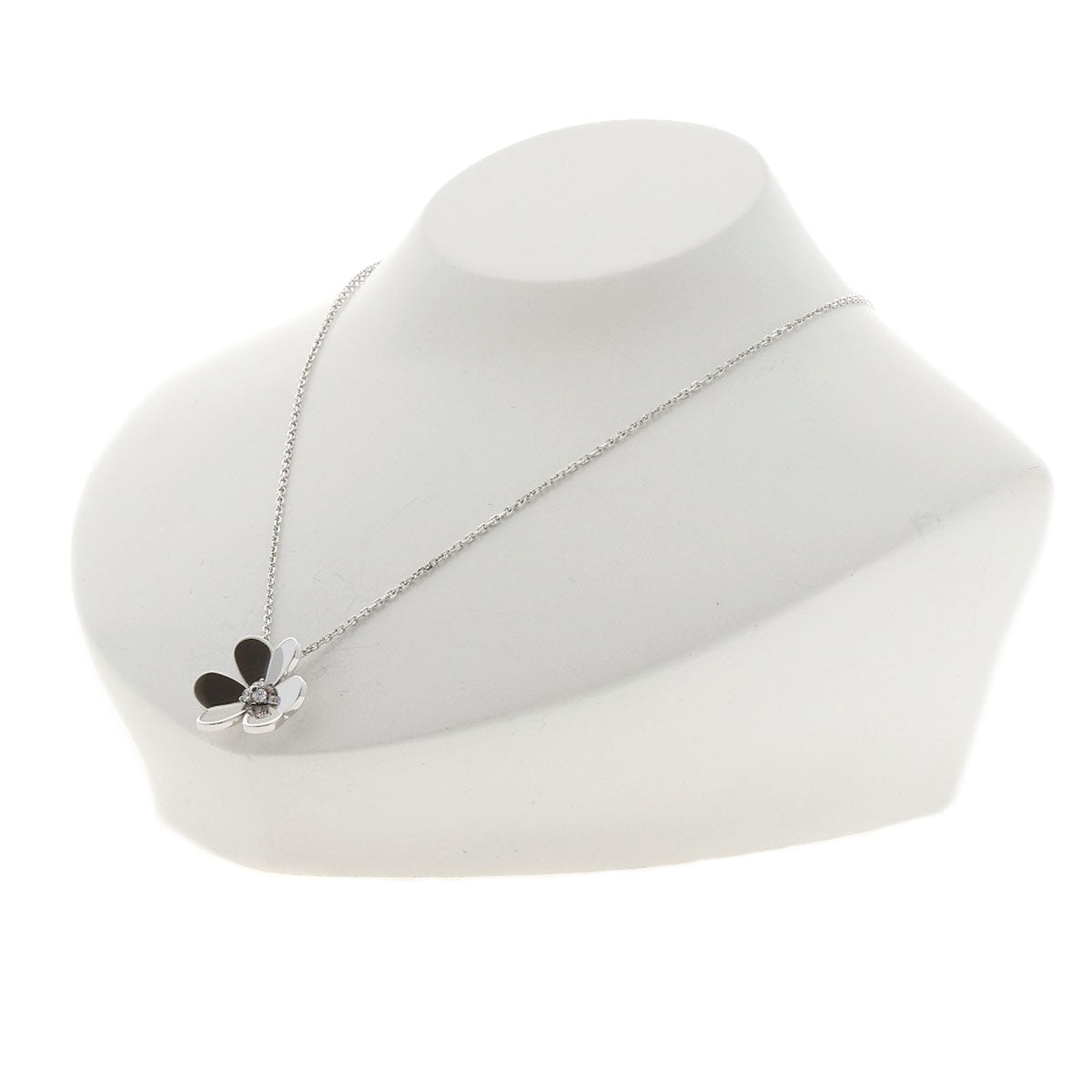 Van Cleef & Arpels ヴァンクリーフ＆アーペル フリヴォル ラージ ダイヤモンド ネックレス K18WG レディース 中古
