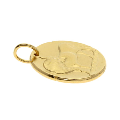 Van Cleef & Arpels ヴァンクリーフ＆アーペル ゾディアック メダル タウリ 牡牛座 ペンダントトップ K18YG レディース 中古