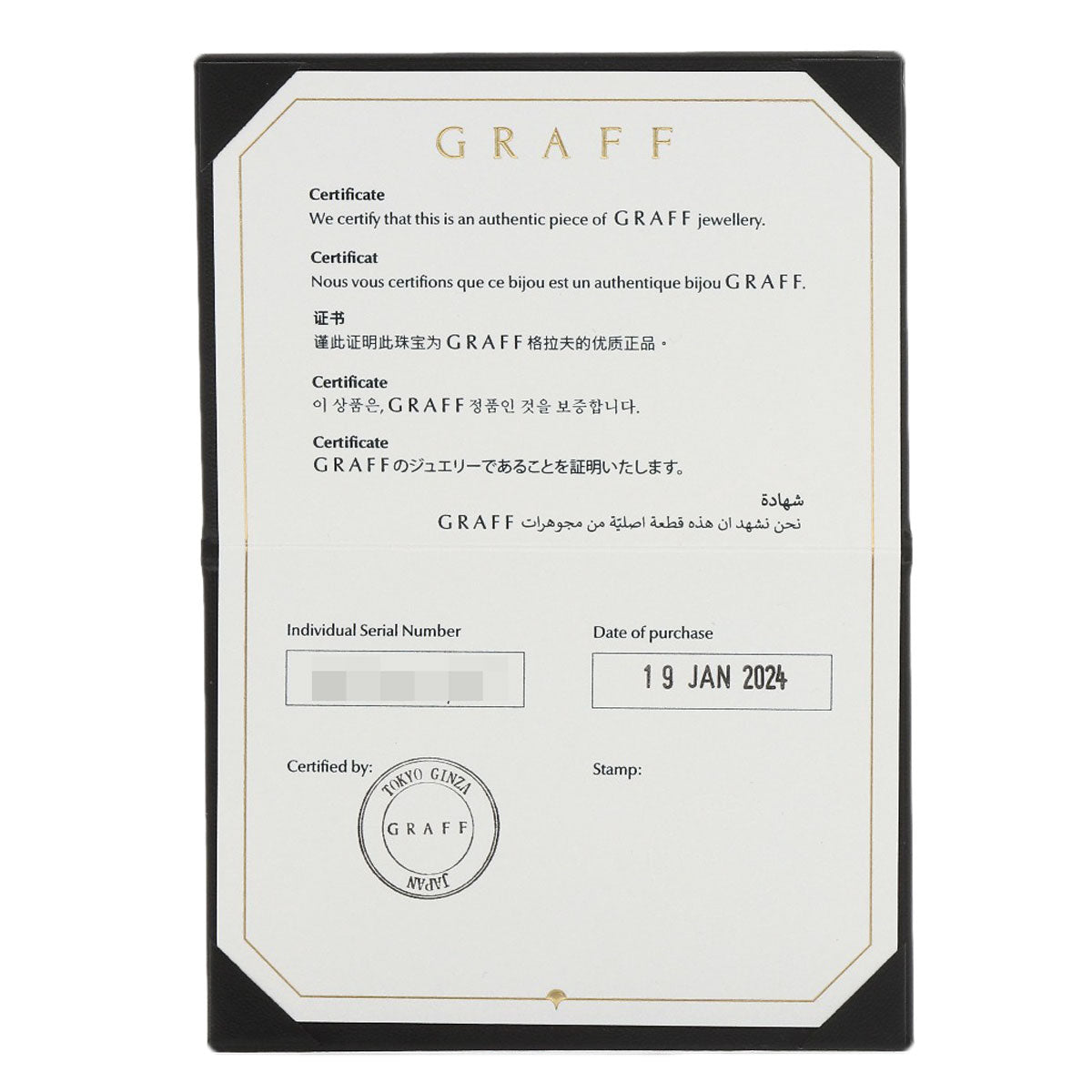GRAFF グラフ フルエタニティ バケット ダイヤモンド リング・指輪 PT950 レディース 中古