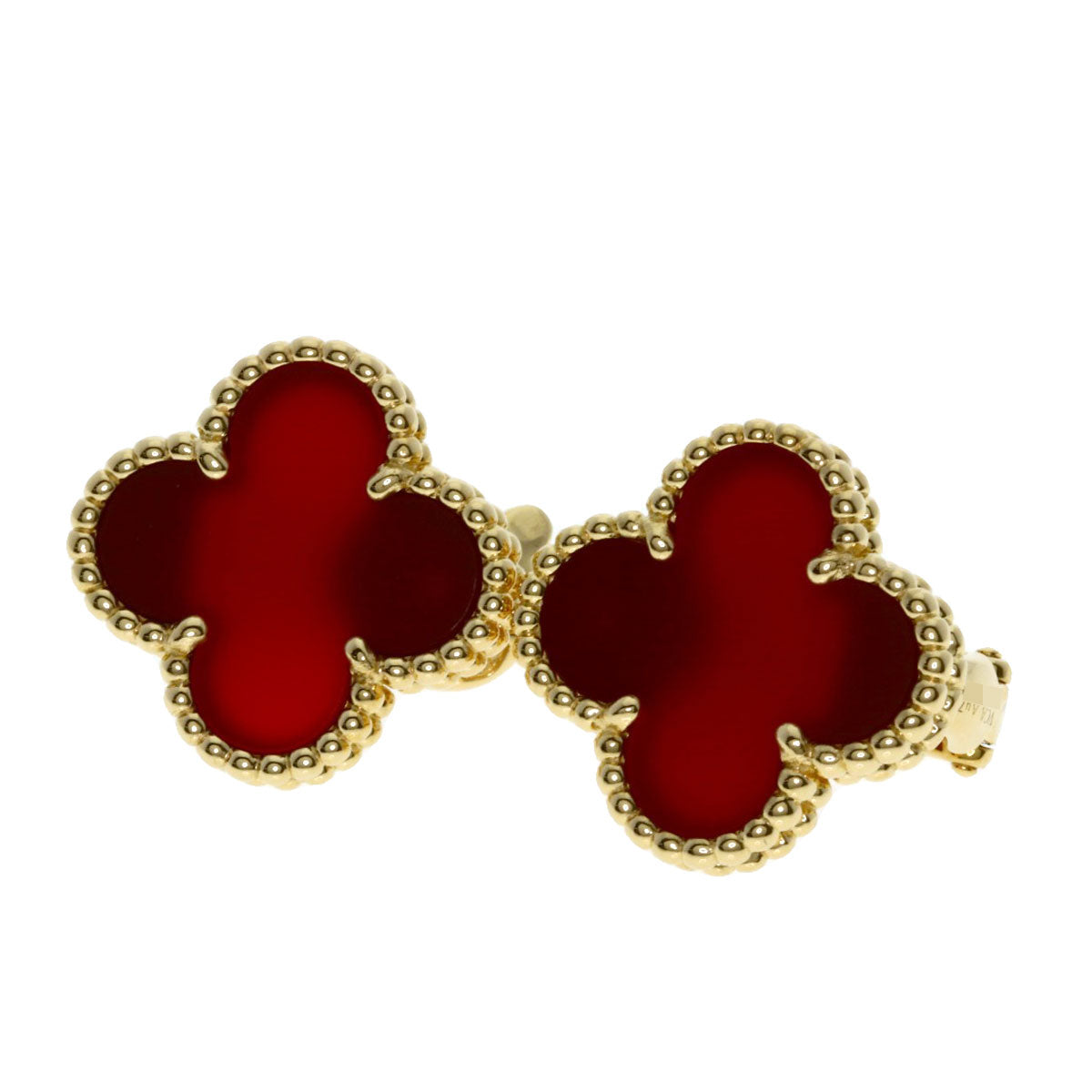 ヴァンクリーフ＆アーペル ヴィンテージ アルハンブラ カーネリアン ピアス 中古 商品画像2