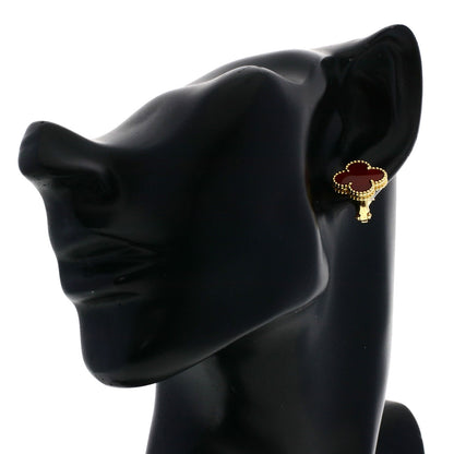 ヴァンクリーフ＆アーペル ヴィンテージ アルハンブラ カーネリアン ピアス 中古 商品画像6