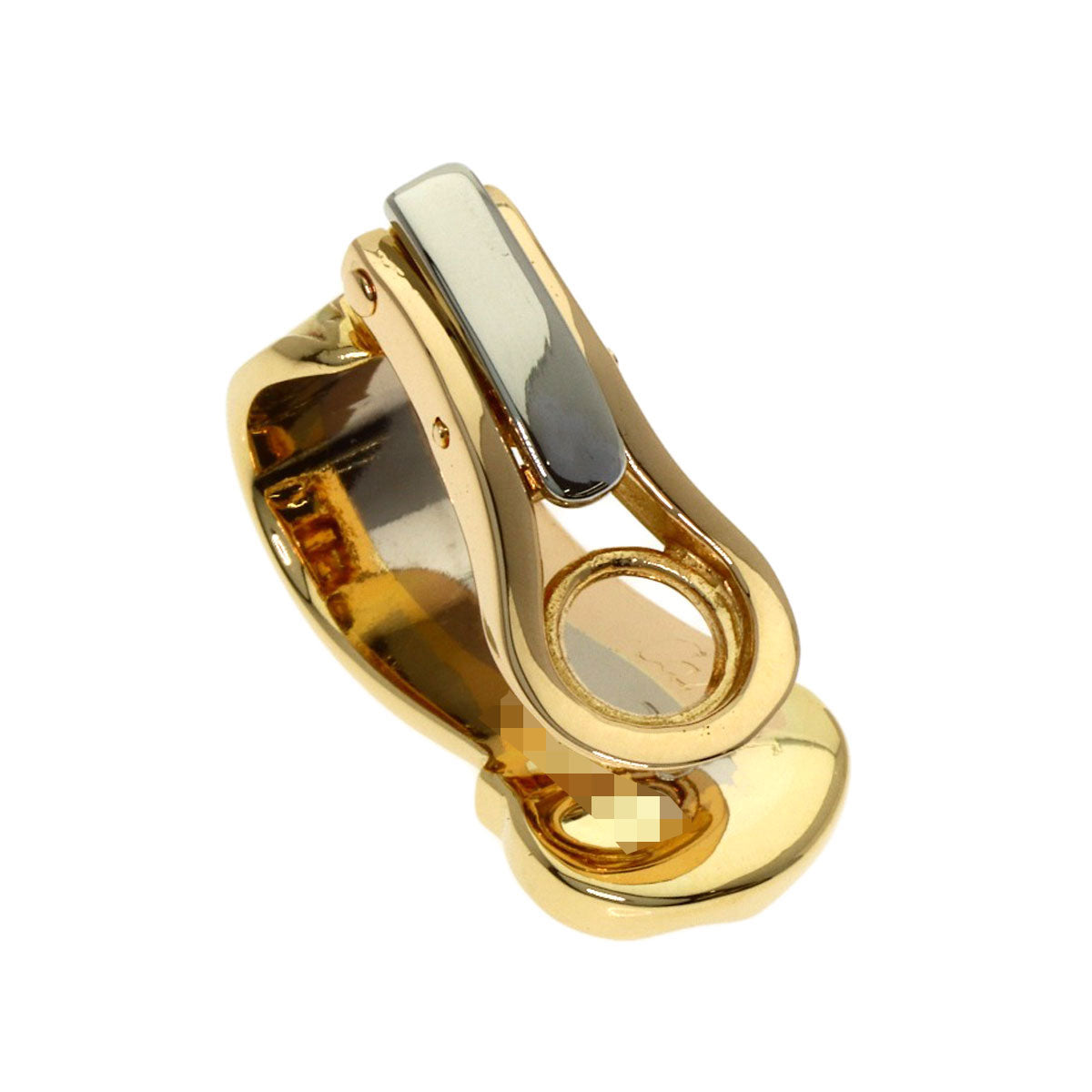 CARTIER カルティエ C2 スリーカラー 片方のみ イヤリング K18YG レディース 中古