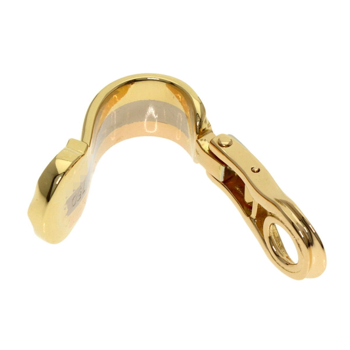 CARTIER カルティエ C2 スリーカラー 片方のみ イヤリング K18YG レディース 中古