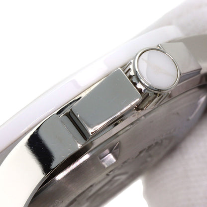 LONGINES ロンジン L3.657.4 コンクエスト ホワイトセラミック 腕時計 SS メンズ 中古