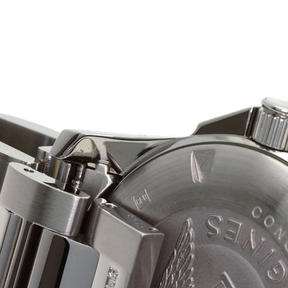 LONGINES ロンジン L3.657.4 コンクエスト ホワイトセラミック 腕時計 SS メンズ 中古