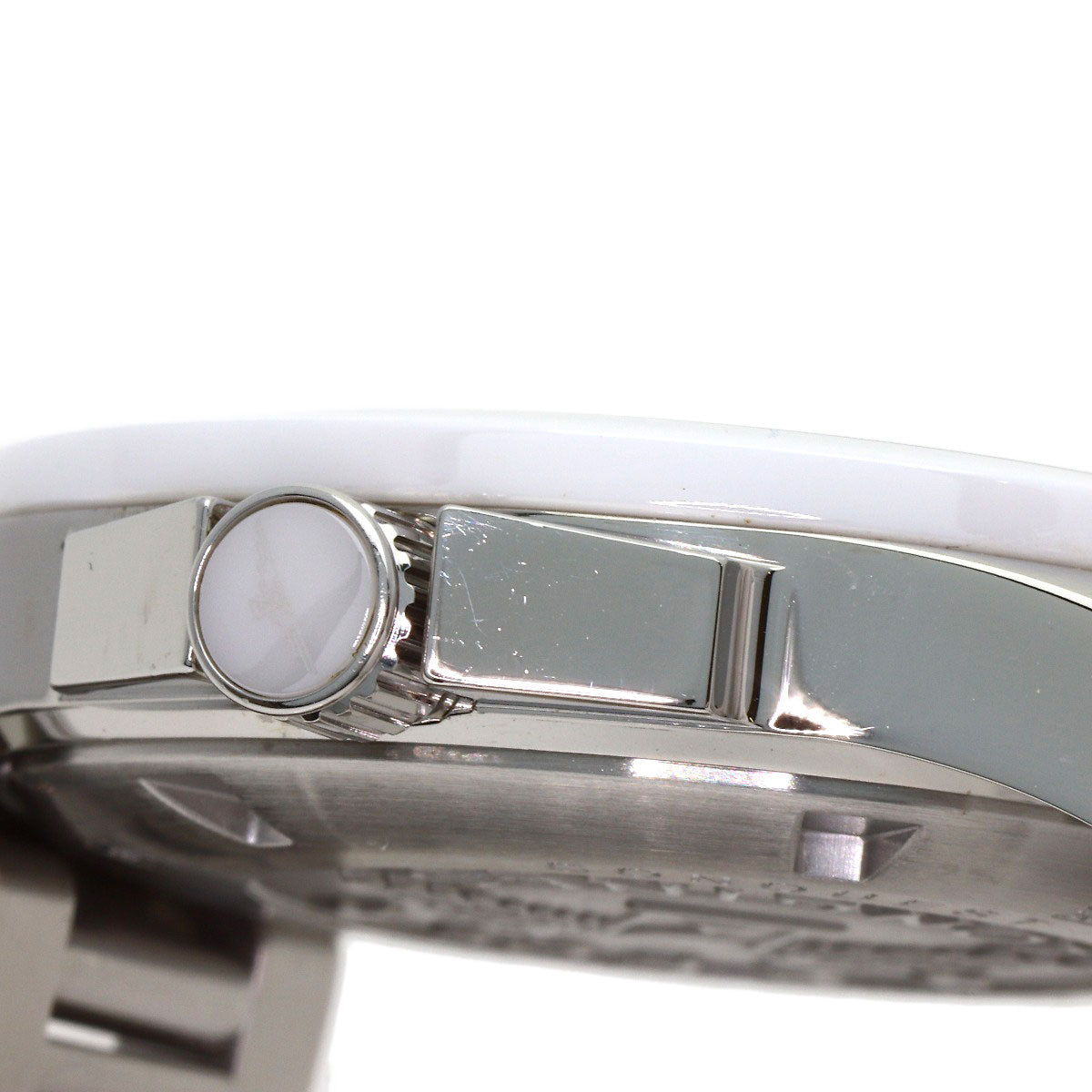 LONGINES ロンジン L3.657.4 コンクエスト ホワイトセラミック 腕時計 SS メンズ 中古