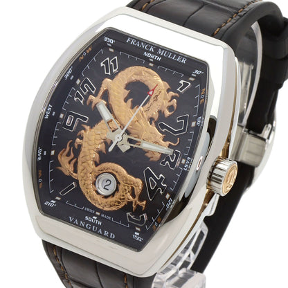 FRANCK MULLER フランクミュラー V45SCDTSTGAC5N ヴァンガード ゴールドドラゴン 世界88本限定 腕時計 SS メンズ 中古