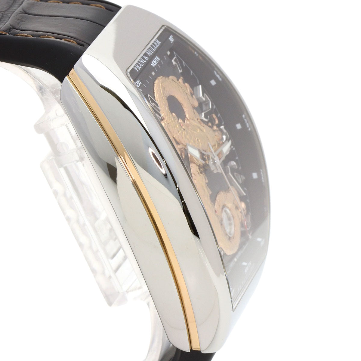 FRANCK MULLER フランクミュラー V45SCDTSTGAC5N ヴァンガード ゴールドドラゴン 世界88本限定 腕時計 SS メンズ 中古