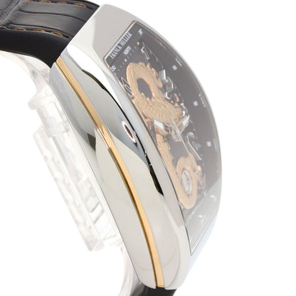 FRANCK MULLER フランクミュラー V45SCDTSTGAC5N ヴァンガード ゴールドドラゴン 世界88本限定 腕時計 SS メンズ 中古