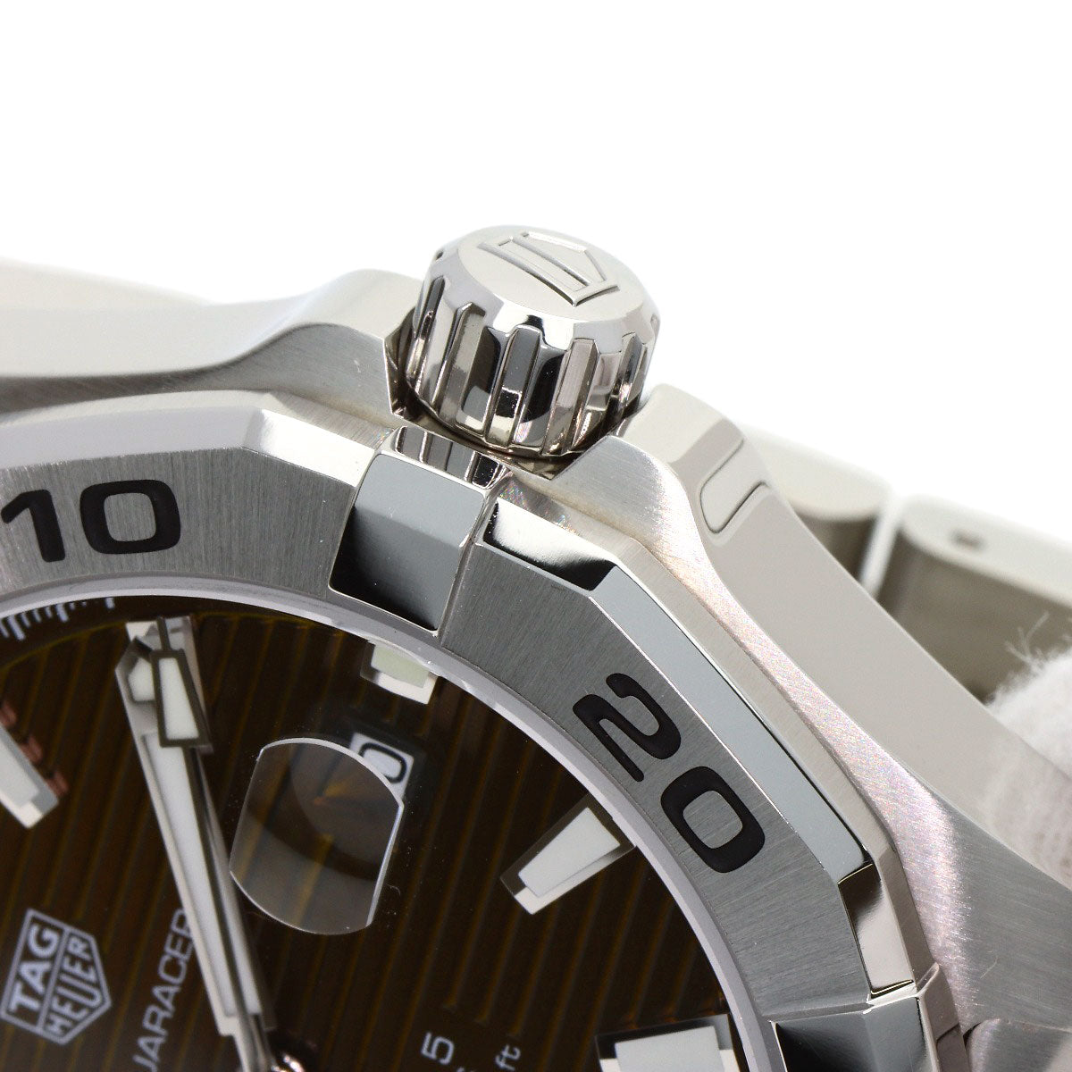 TAG HEUER タグホイヤー WAY2018 アクアレーサー キャリバー5 ブラウン 腕時計 SS メンズ 中古