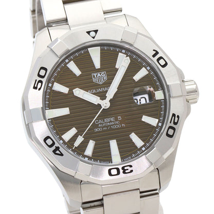 TAG HEUER タグホイヤー WAY2018 アクアレーサー キャリバー5 ブラウン 腕時計 SS メンズ 中古