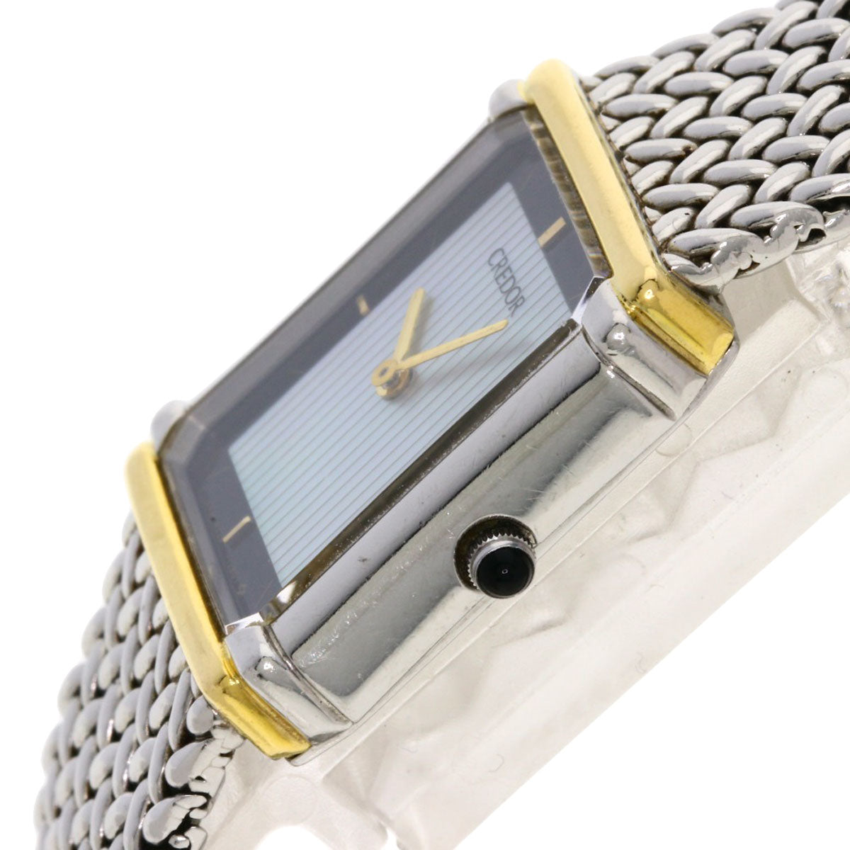 SEIKO セイコー 8420-6690 クレドール スクエアフェイス 腕時計 SS レディース 中古
