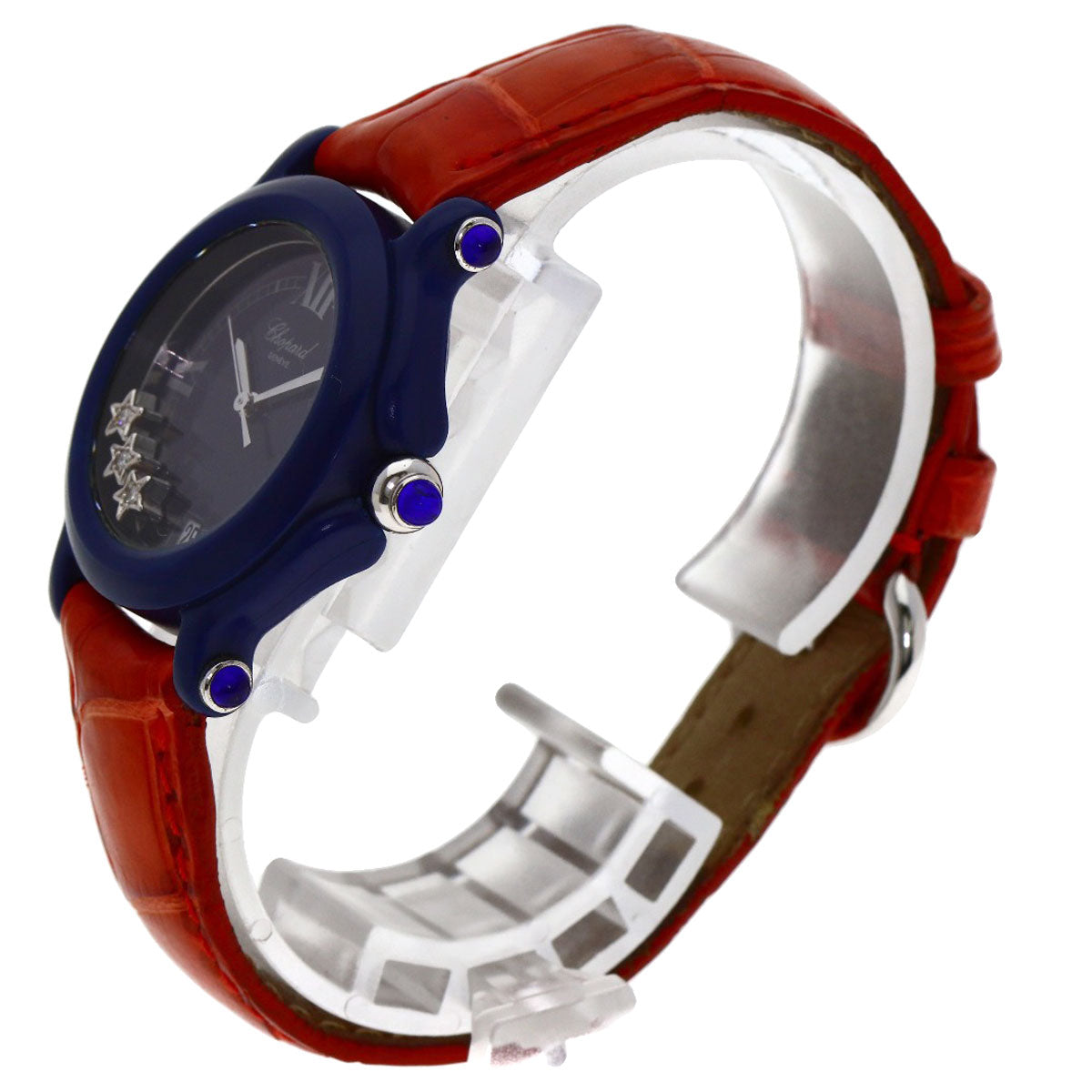 Chopard ショパール 27/7778 ハッピースター 3P ダイヤモンド 1000本限定 腕時計 プラスティック レディース 中古