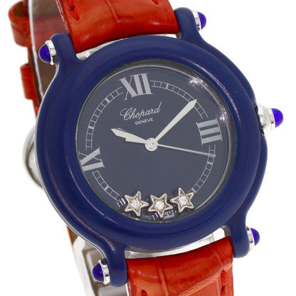 Chopard ショパール 27/7778 ハッピースター 3P ダイヤモンド 1000本限定 腕時計 プラスティック レディース 中古
