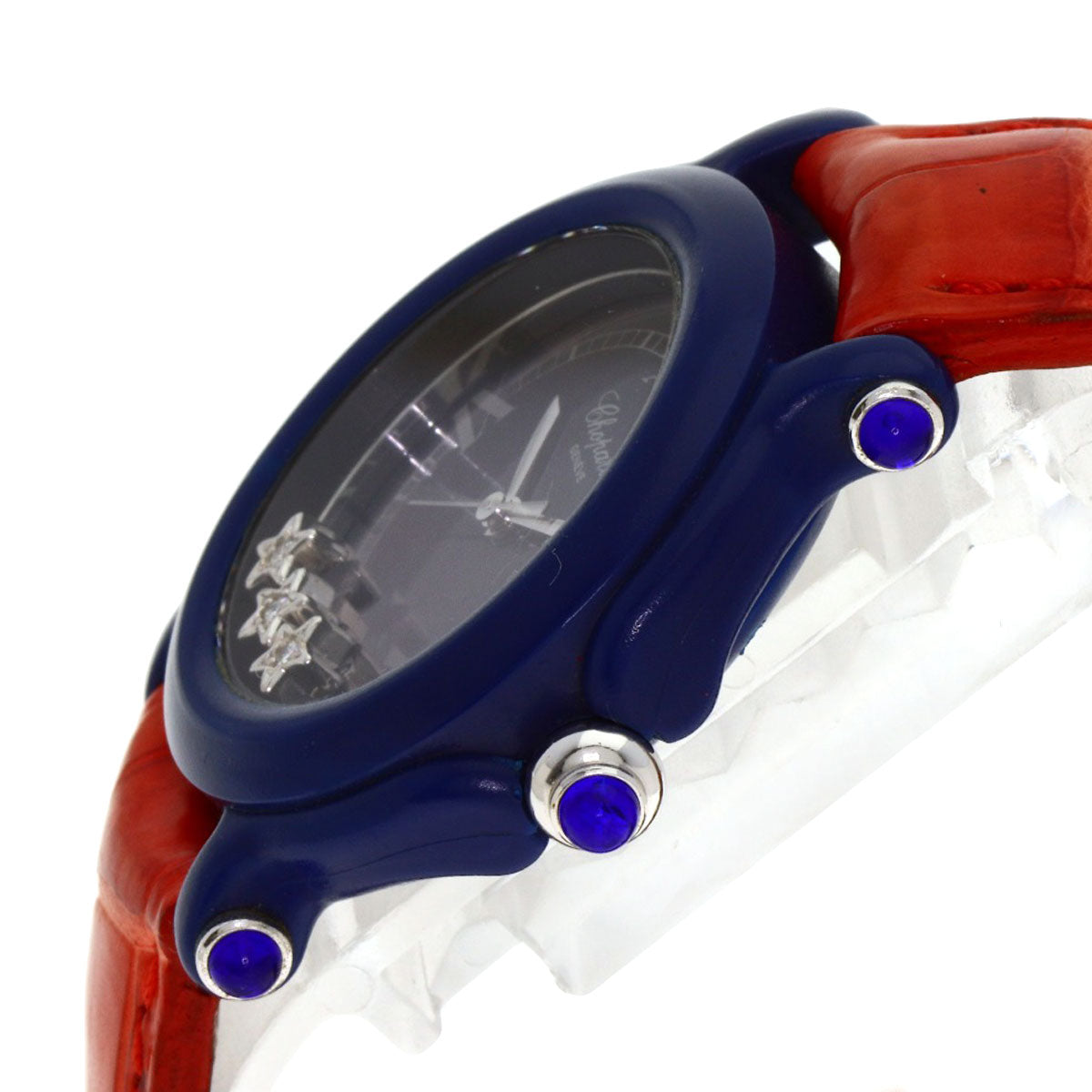 Chopard ショパール 27/7778 ハッピースター 3P ダイヤモンド 1000本限定 腕時計 プラスティック レディース 中古