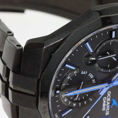 CASIO カシオ OCW-S5000B-1AJF オシアナス マンタ S5000シリーズ 腕時計 チタン メンズ 中古