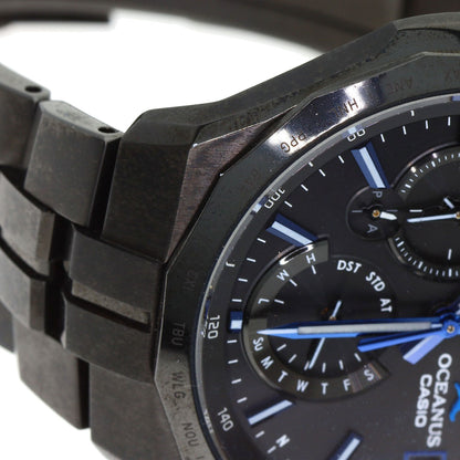 CASIO カシオ OCW-S5000B-1AJF オシアナス マンタ S5000シリーズ 腕時計 チタン メンズ 中古