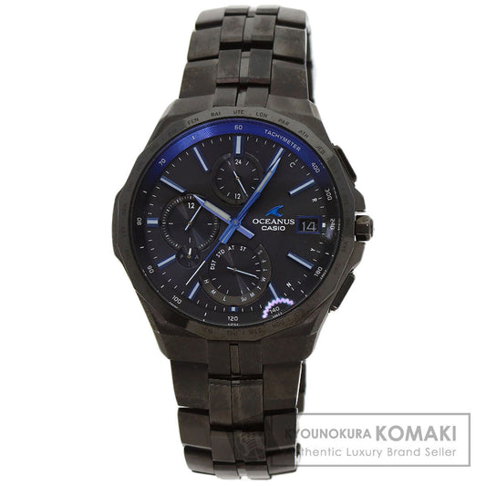 CASIO カシオ OCW-S5000B-1AJF オシアナス マンタ S5000シリーズ 腕時計 チタン メンズ 中古