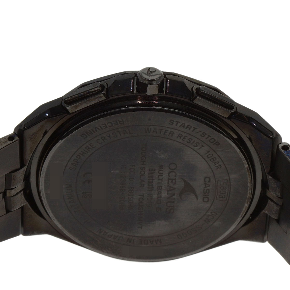 CASIO カシオ OCW-S5000B-1AJF オシアナス マンタ S5000シリーズ 腕時計 チタン メンズ 中古