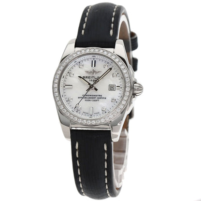 BREITLING ブライトリング A72348 ギャラクティック 29 8P・ベゼル ダイヤモンド 腕時計 SS レディース 中古