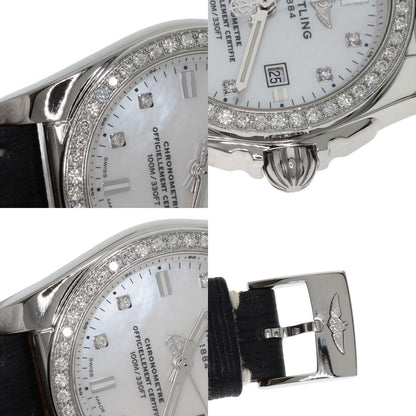 BREITLING ブライトリング A72348 ギャラクティック 29 8P・ベゼル ダイヤモンド 腕時計 SS レディース 中古