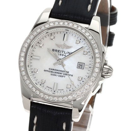 BREITLING ブライトリング A72348 ギャラクティック 29 8P・ベゼル ダイヤモンド 腕時計 SS レディース 中古