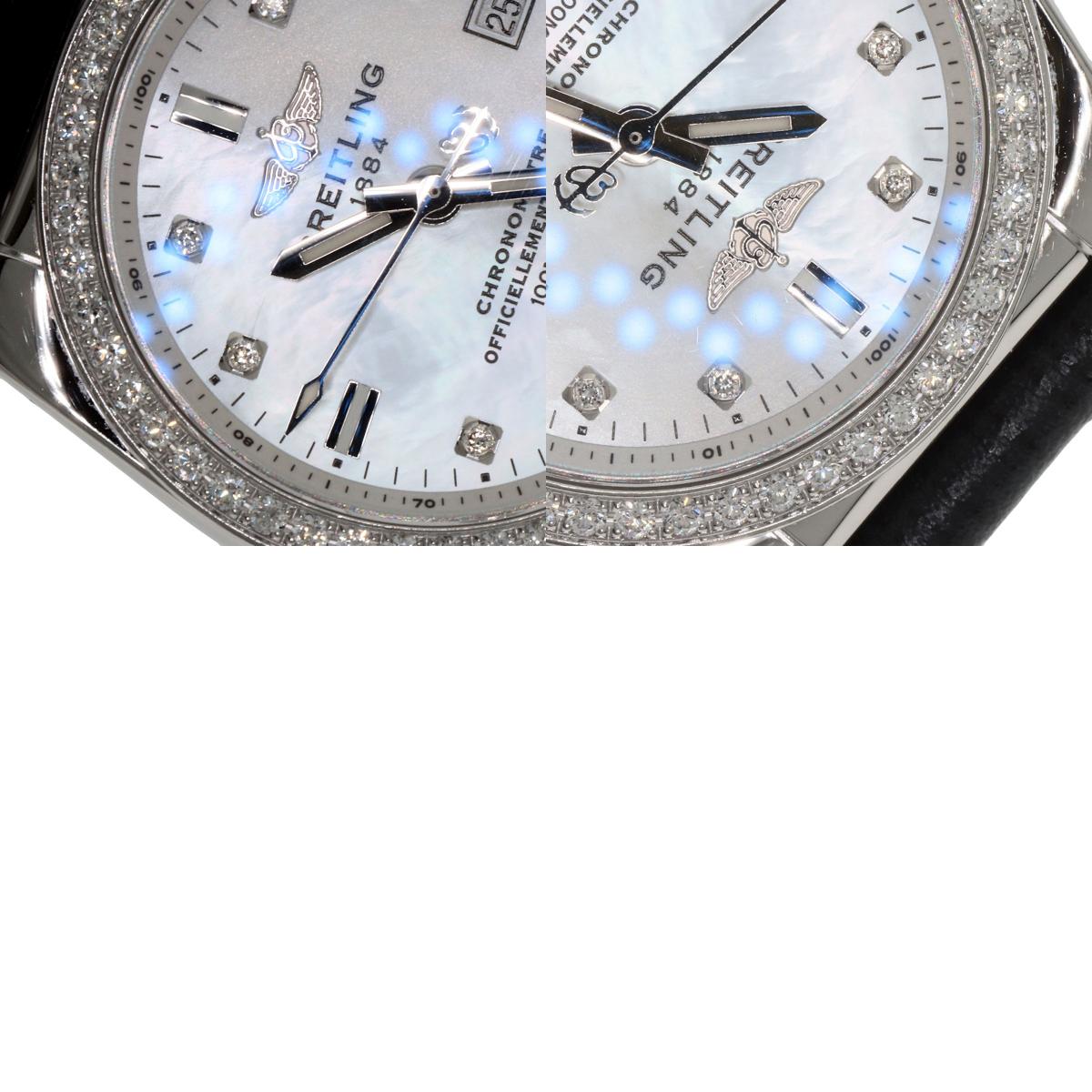 BREITLING ブライトリング A72348 ギャラクティック 29 8P・ベゼル ダイヤモンド 腕時計 SS レディース 中古