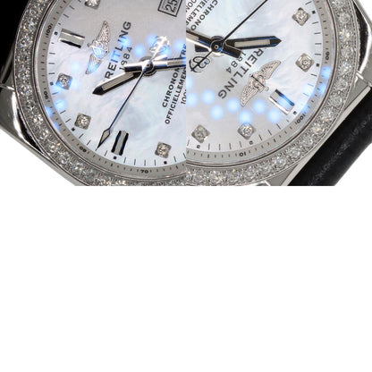 BREITLING ブライトリング A72348 ギャラクティック 29 8P・ベゼル ダイヤモンド 腕時計 SS レディース 中古
