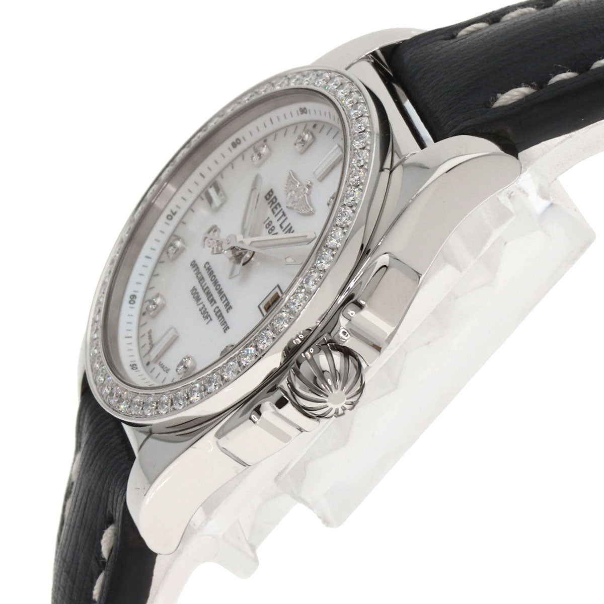 BREITLING ブライトリング A72348 ギャラクティック 29 8P・ベゼル ダイヤモンド 腕時計 SS レディース 中古